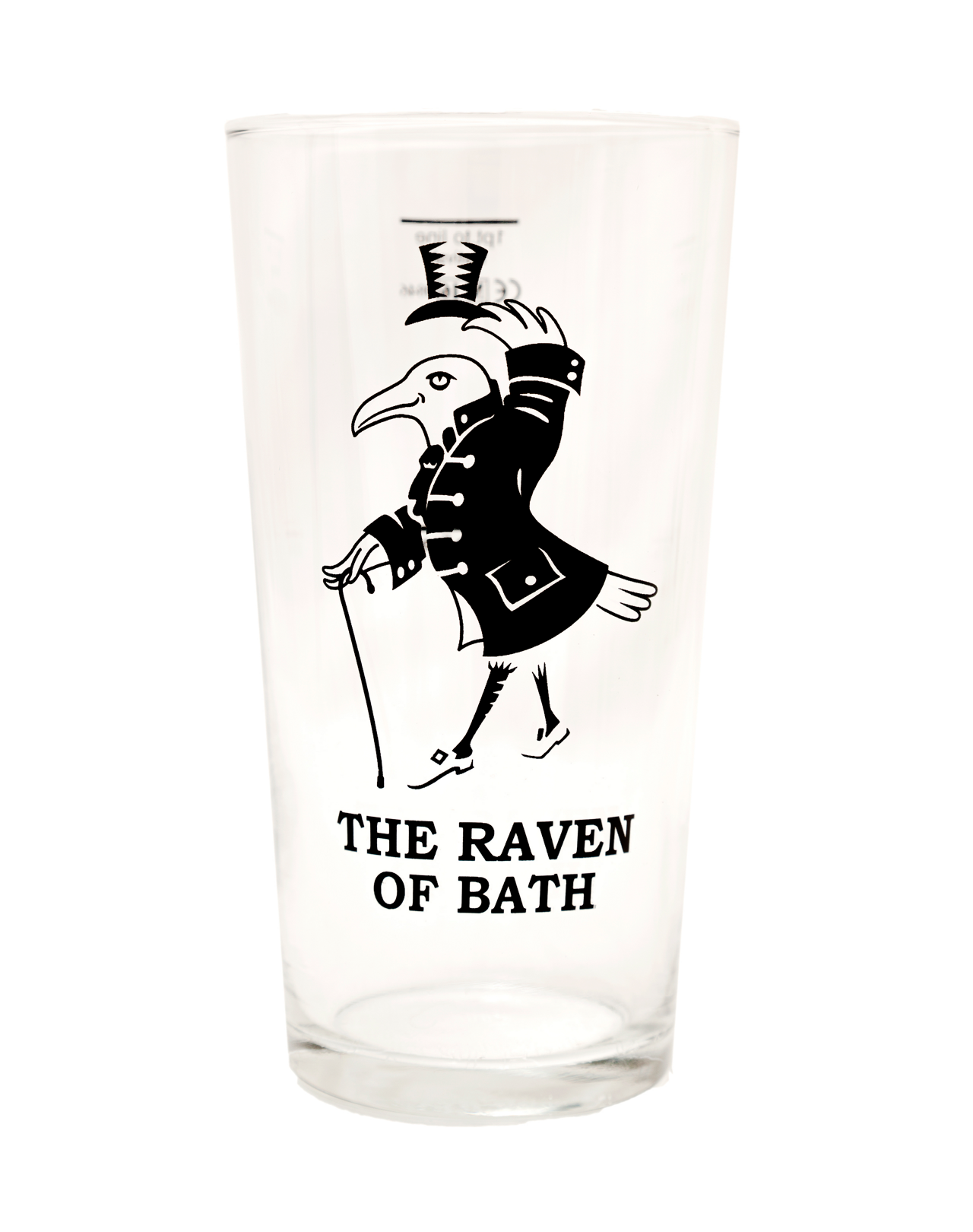 Raven Pint Glass