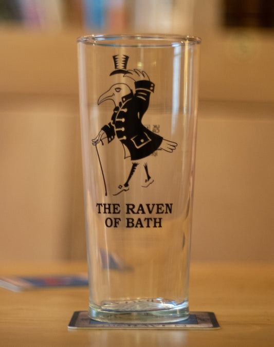 Raven Pint Glass